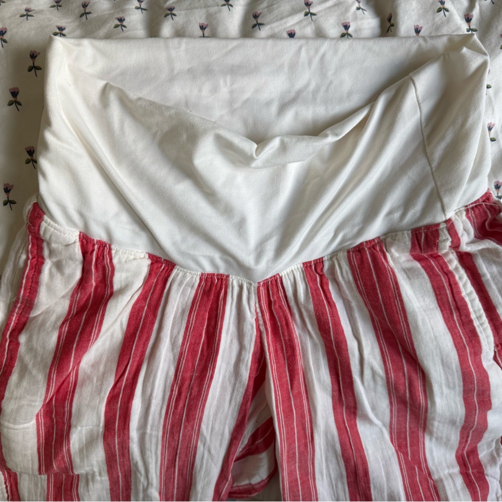 Maternity gauze wide leg pants NWT
